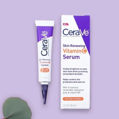  Venta al por mayor en Stock Cerav 10% suero puro de la vitamina C. Aclarando la piel blanqueadora con Ceramida Reparación de la piel Barrera renovación Anti-Envejecimiento Suero facial