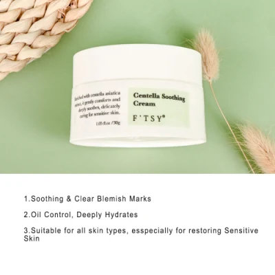 Mejor venta Reparación de la mancha hidratante relámpago Alga Marina escualane piel Cara de cuidado Centella Asiatica Crema Moisturizer