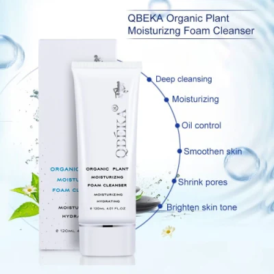  Planta orgánica Qbeka Natural Beauty Whitening Facial Cleanser Limpiador Cosmetic (120ml)