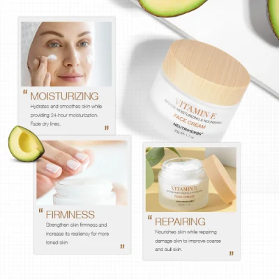 Venta caliente Productos para el cuidado de la piel Hidratación Night Moisturizer Vitamina C E Crema hidratante diaria para cara
