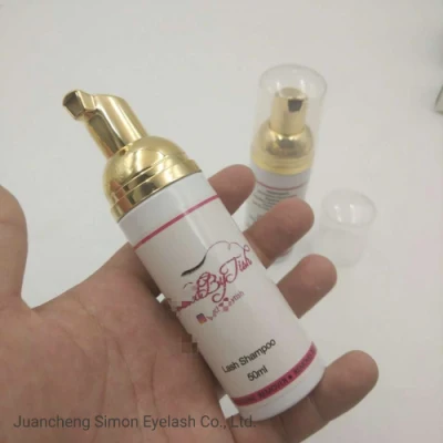 Libre de aceite de extensión de pestañas OEM Lash Limpiador de espuma de limpieza de las pestañas de burbujas