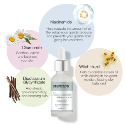  Los cosméticos productos de belleza Cuidado de la piel Tratamiento Facial aclarante Niacinamida suero