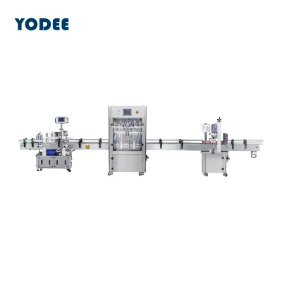  Maquinaria Yodee 4 cabezales de llenado de líquido automático de la máquina para el Aceite de Oliva / Farmacia / jarabe