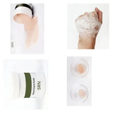Etiqueta privada té Verde Orgánico Pamaya Limpieza Herbal Whitening Pore Limpieza lavado de polvo de enzima de peeling