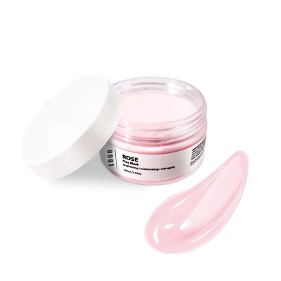  Fórmula OEM/ODM Natural con nutrientes ricos la piel necesita ser más brillante Máscara de barro Rosa arcilla Máscara rosa