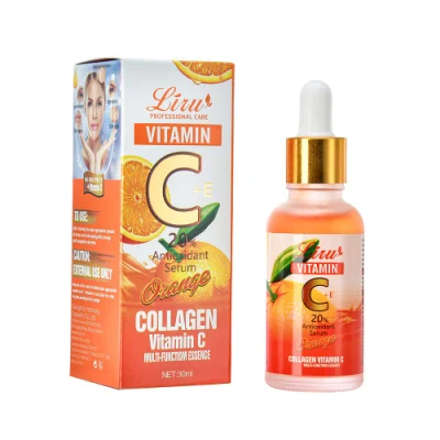  Cuidado de la piel profesional Liru Antiaging de alta calidad Nourishing Orange Vitamina C Suero facial