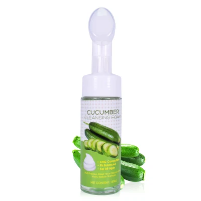 Cuidado de la piel colágeno Limpieza poros espuma Aloe Vera té Tree Peach Facial Clean Whitening Mousse Limpiador facial de vitamina C.