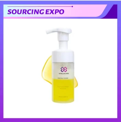 Sourcing Expo Venta caliente extracto herbal Facial Cleanser de espuma suave Facial Cleanser Limpiador de piel diariamente limpiar y quitar el maquillaje
