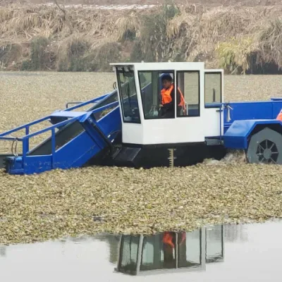 River Lake Rubbish Garbage recogida de barcos Hyacinth Harvester Limpiador