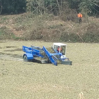 River Lake Rubbish Garbage recogida de barcos Hyacinth Harvester Limpiador