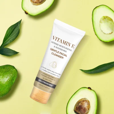  De mayor venta de productos de cosmética mejor limpiador para la salud de la piel grasosa Piel suave Limpiador de vitamina E.