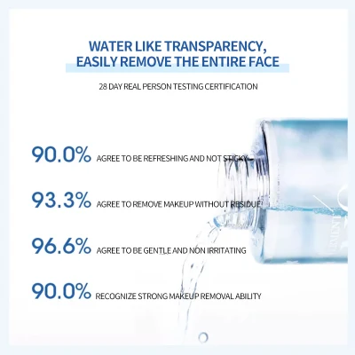  Professional cara orgánica Limpieza Profunda del Ojo de Agua de removedor de maquillaje