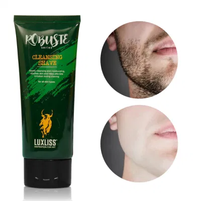  2 en 1 afeitado de limpieza facial hidratante facial purificante profundo para hombre