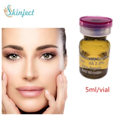 Lifting Facial antienvejecimiento y tratamiento de arrugas en el suero de la solución mesoterapia