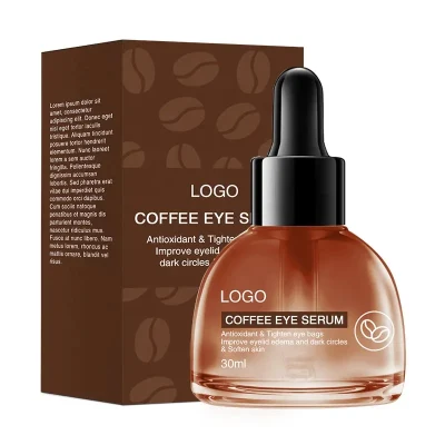  Fábrica de OEM Café Natural puro círculos Anti-oscuros y Anti-Envejecimiento Ojo Suero