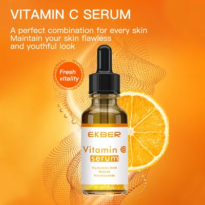  Etiqueta privada Cuidado de la piel Venta caliente blanqueamiento Anti Aging Vitamina C suero