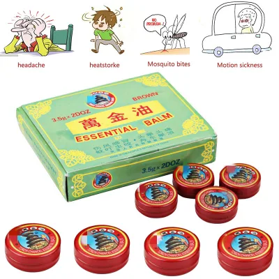 Medicamento chino para aliviar el dolor con bálsamo esencial de mentol.