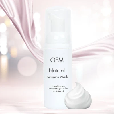  Private Label 100% orgánico femenino de espuma de limpieza lavado vaginal íntima