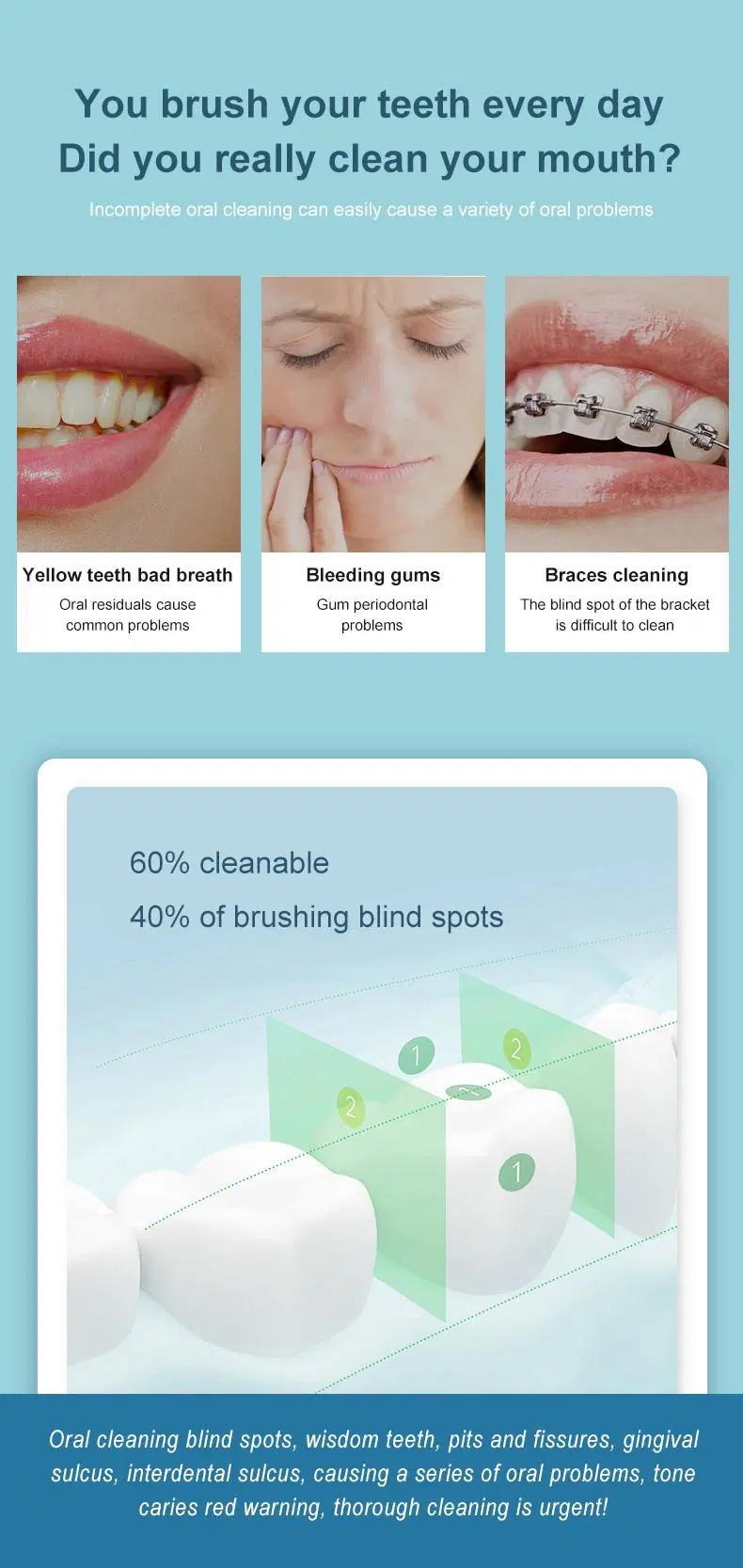 Tahath Oral Refreshing Color Box /Brown Carton Whitening Powder Teeth Cleaner
