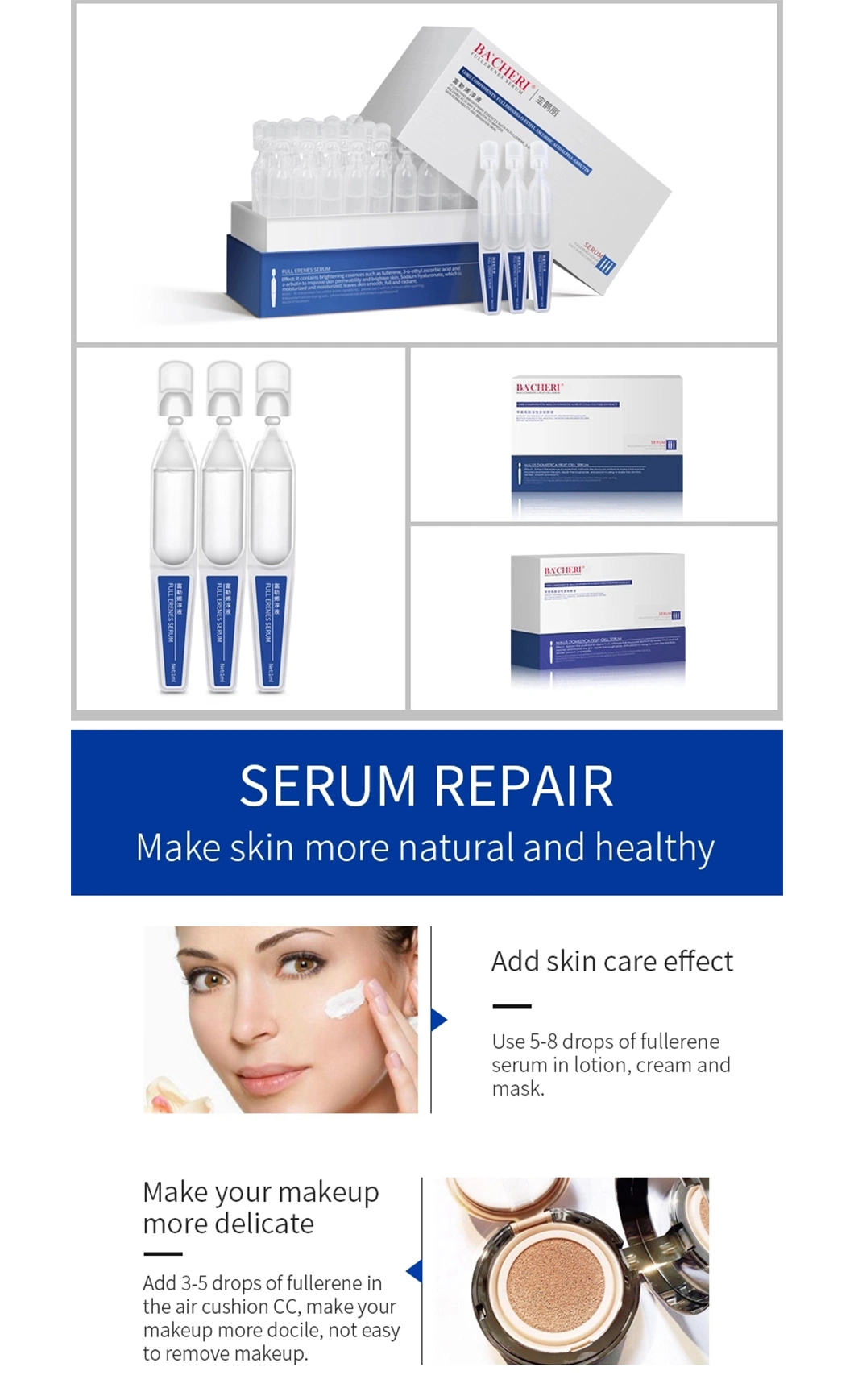Organic Skin Care Serum Fullerene Serum for Lightening Whitening