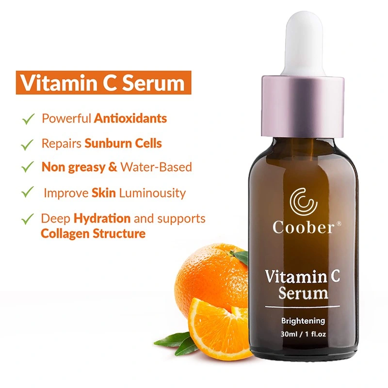 High Quality Hydrating &amp; Brightening Vitamin C Facial Serum Private Label