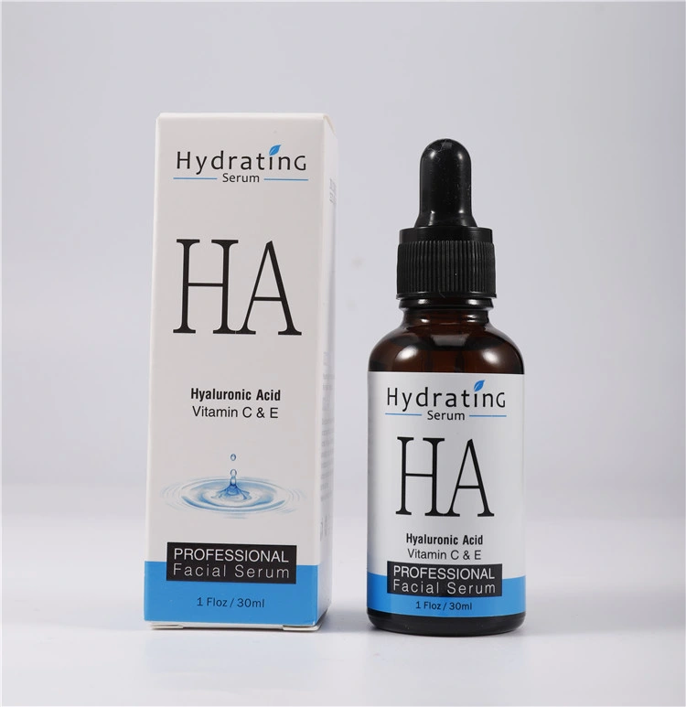 Manufacturer Skin Care Facial Serum Anti-Wrinkles Anti-Aging Hydrating Hyaluronic Acid Serum with Vitamin C &amp; E
