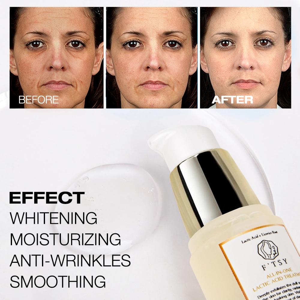 OEM Rejuvenating Radiant Facial Solution Instant Brightening Hydrating Lightening Peptide Serum