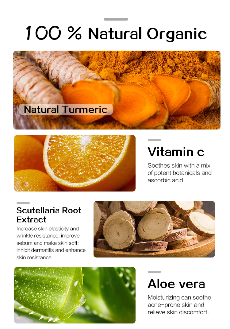 Hydro Turmeric Whitening Herbal Cleansing Private Label Facial Creams Moisturizing Acne Treatment Moisturizer Face Cream