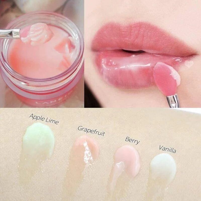 Overnight Gel Lips Cream Moisturizing Collagen Care Lip Mask with Brush