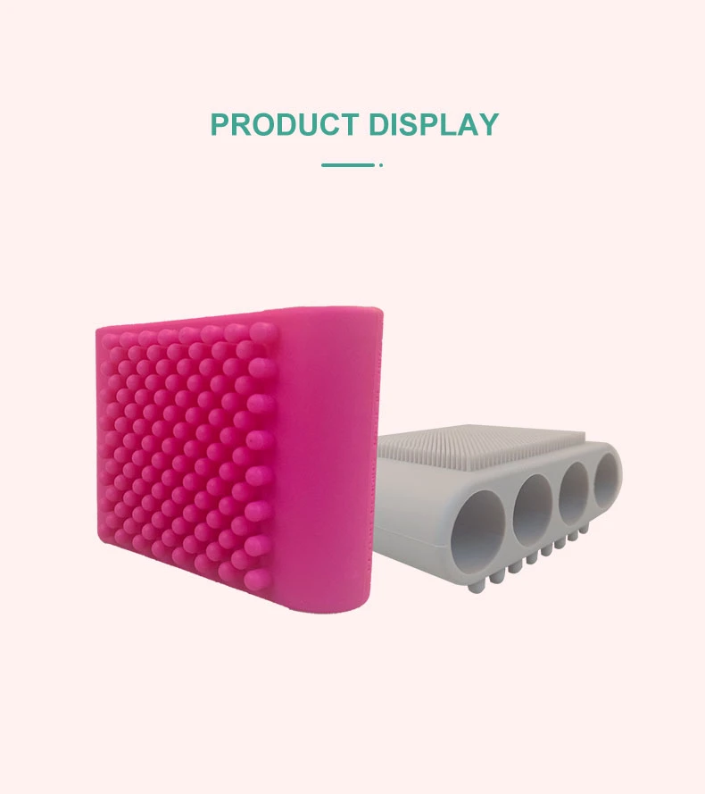 Soft Silicone Double Face Cleansing Sided Scalp Massager Shampoo Bath Body Brush