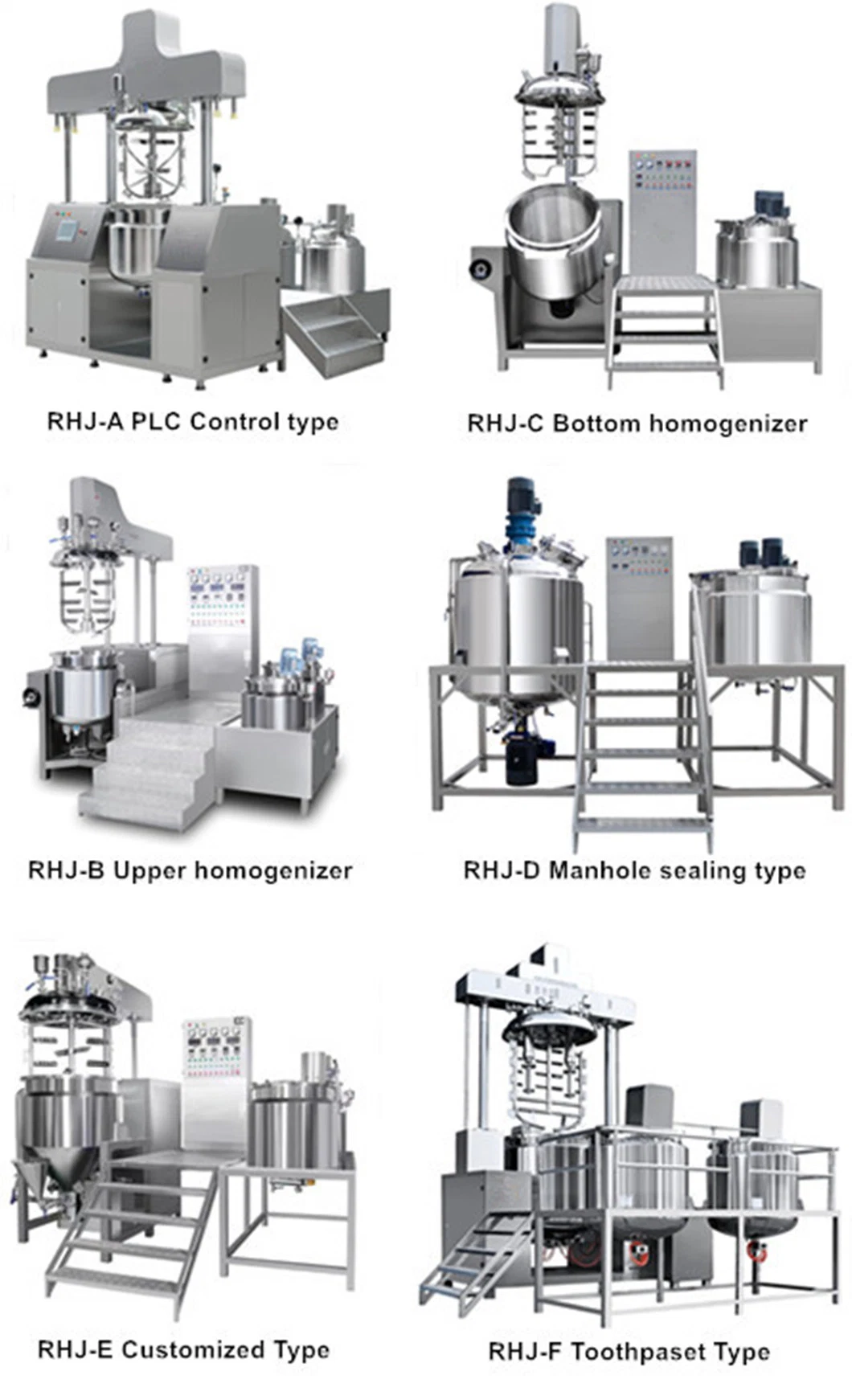 Pharmacy Industry Emulsifier Homogenizer Mixer Cosmetic Mixing Machine Detergent Machine
