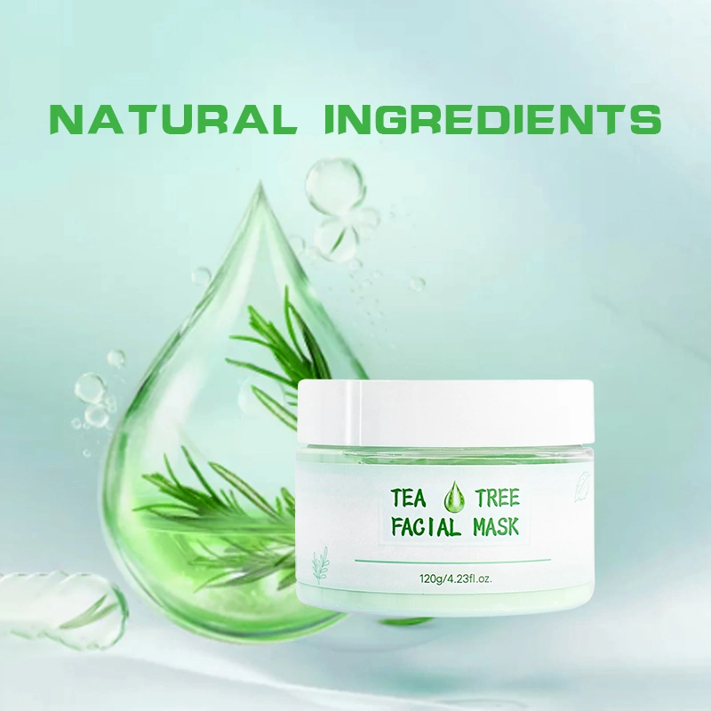 Cosmetic Face Skin Care Product Moisturizing Anti-Acne Tea Tree Clay Mask