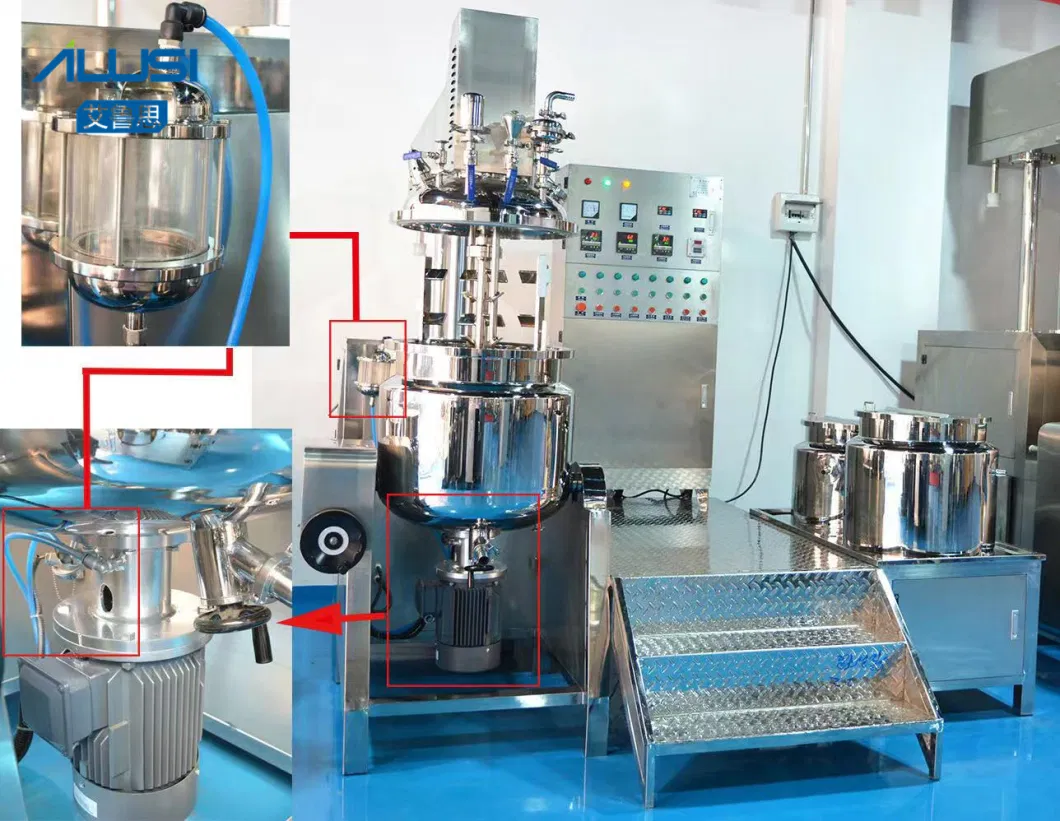 Hydraulic Aloe Vera Gel Vacuum Emulsifying Homogenizer Mixer