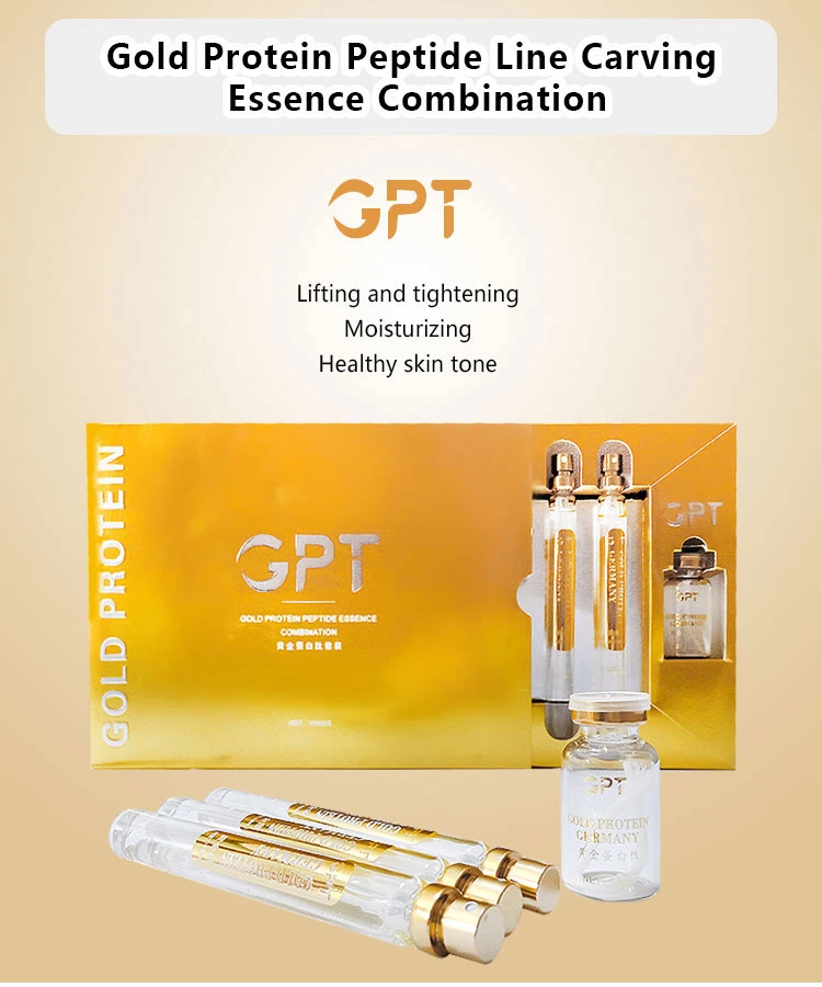 Low Price Anti-Aging Anti-Wrinkle Thread Lifting Line Gold Protein Peptide Line Carving Essence Serum