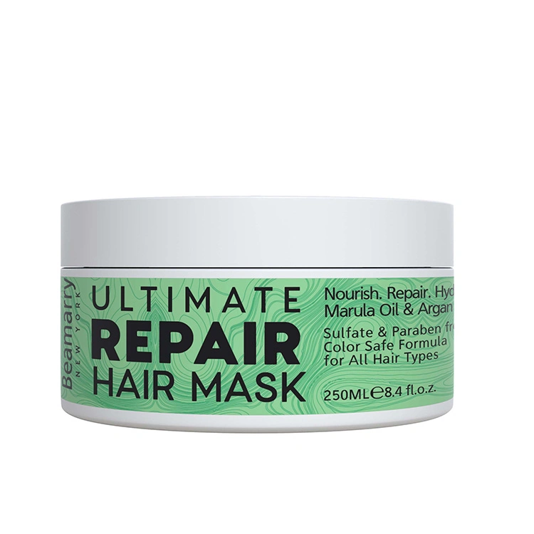 Private Label Smoothing Dry Damaged Treatment Hair Mask Cream Vegan Moisturizing Repairing Amino Acid Plant Extract Hair Mask