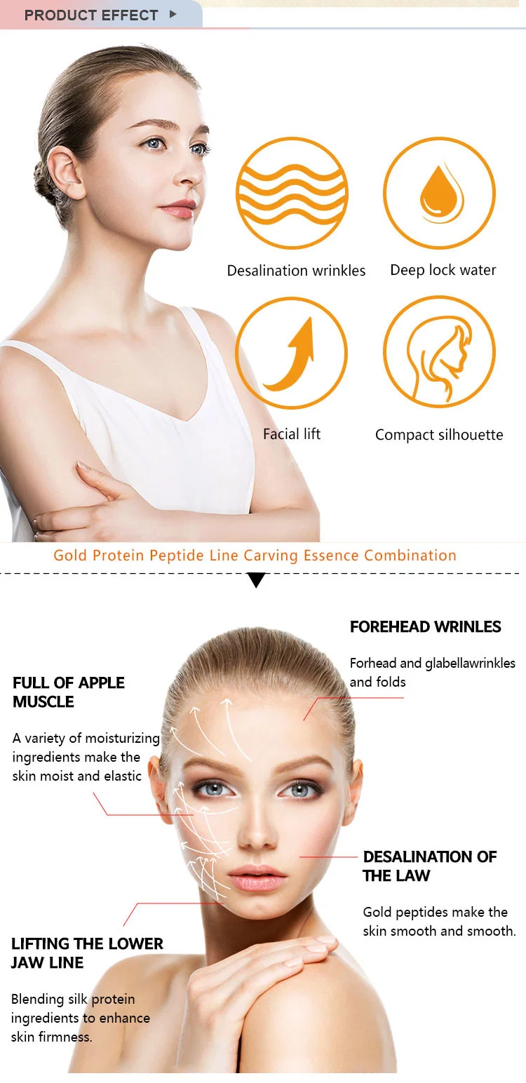 Low Price Anti-Aging Anti-Wrinkle Thread Lifting Line Gold Protein Peptide Line Carving Essence Serum