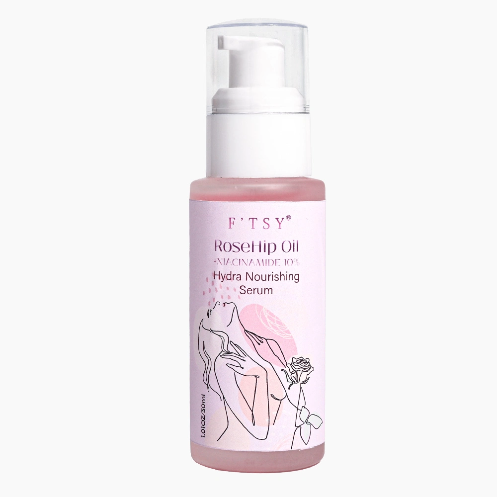 Custom Logo Vegan Moisturizing Brightening Natural Extract Skin-Friendly Rose Hydrating Face Oil Facial Serum