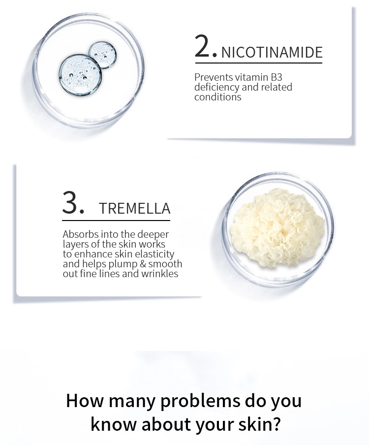 Top Seller Smoothing Firming Face Nicotinamide Lightening Skin Treatment Hyaluronic Acid Alpha Arbutin Serum