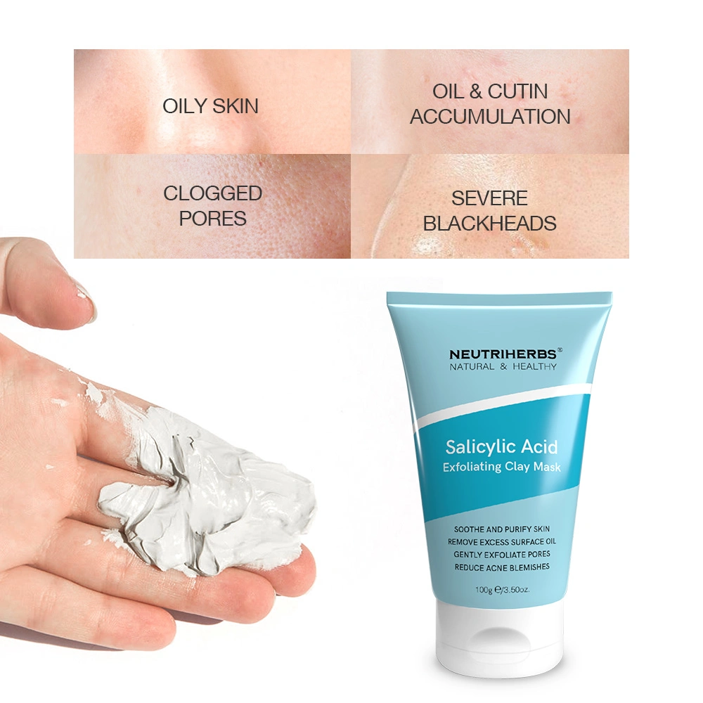 OEM Skin Care Acne Reduce Acne Unclog Pores Salicylic Acid Clay Mask