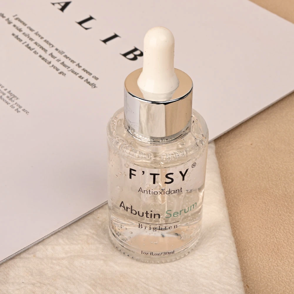 Private Label Natural Whitening Kojic Acid Serum with Arbutin Even Skin Tone Lightening Niacinamide Facial Essence