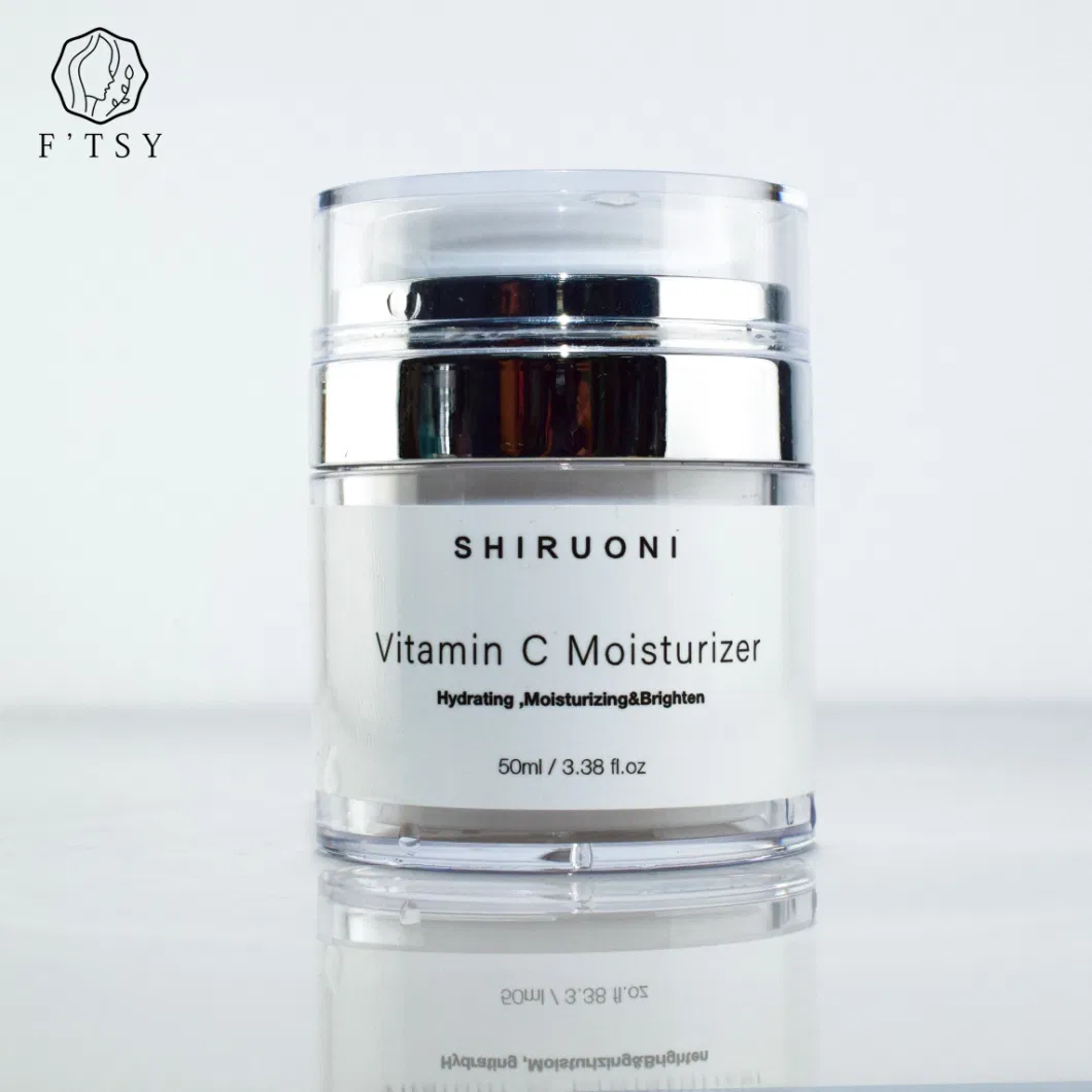 OEM 50ml Natural Whitening Vitamin C Moisturizer Hydrating Fine Lines Face Care Cream