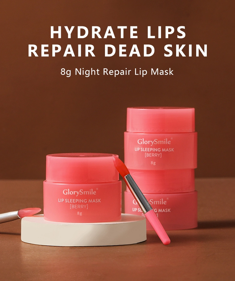 Wholesale Sleeping Lips Care Hydrating Moisturizing Exfoliating Pink Plumping Collagen Lip Mask