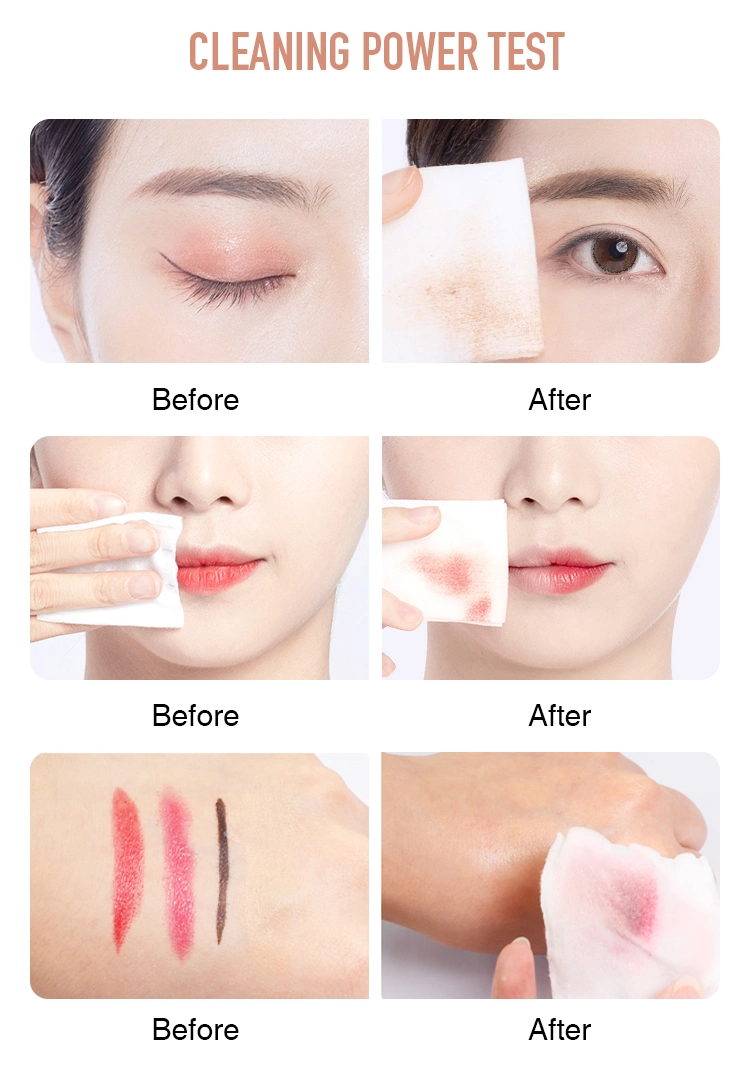 China Makeup Cleansing Wipes Face Eye Make up Remover Cleaning Wet Tissue