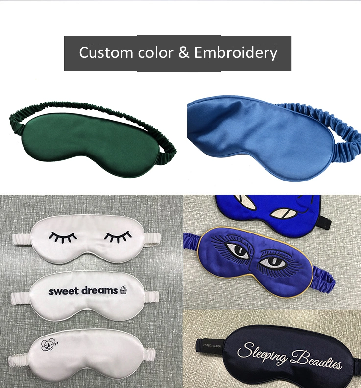 16mm Dyeing Color Silk Eye Mask for Sleeping