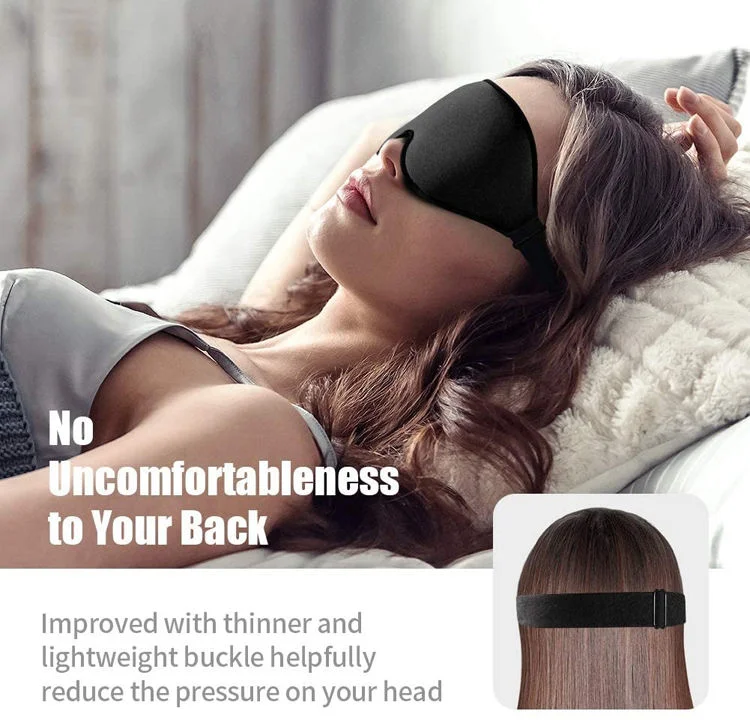 3D Contoured Cup Sleeping Eye Mask Blindfold Soft Comfort Sleep Mask