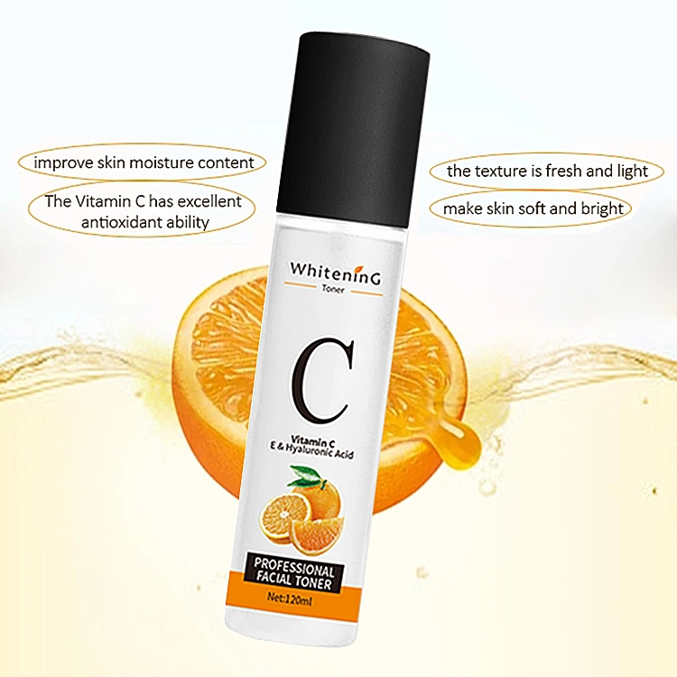 OEM ODM Pore Minimizer Vitamin C Face Skin Toner Hydrating Anti-Aging Whitening Repairing Skin Care Face Toner