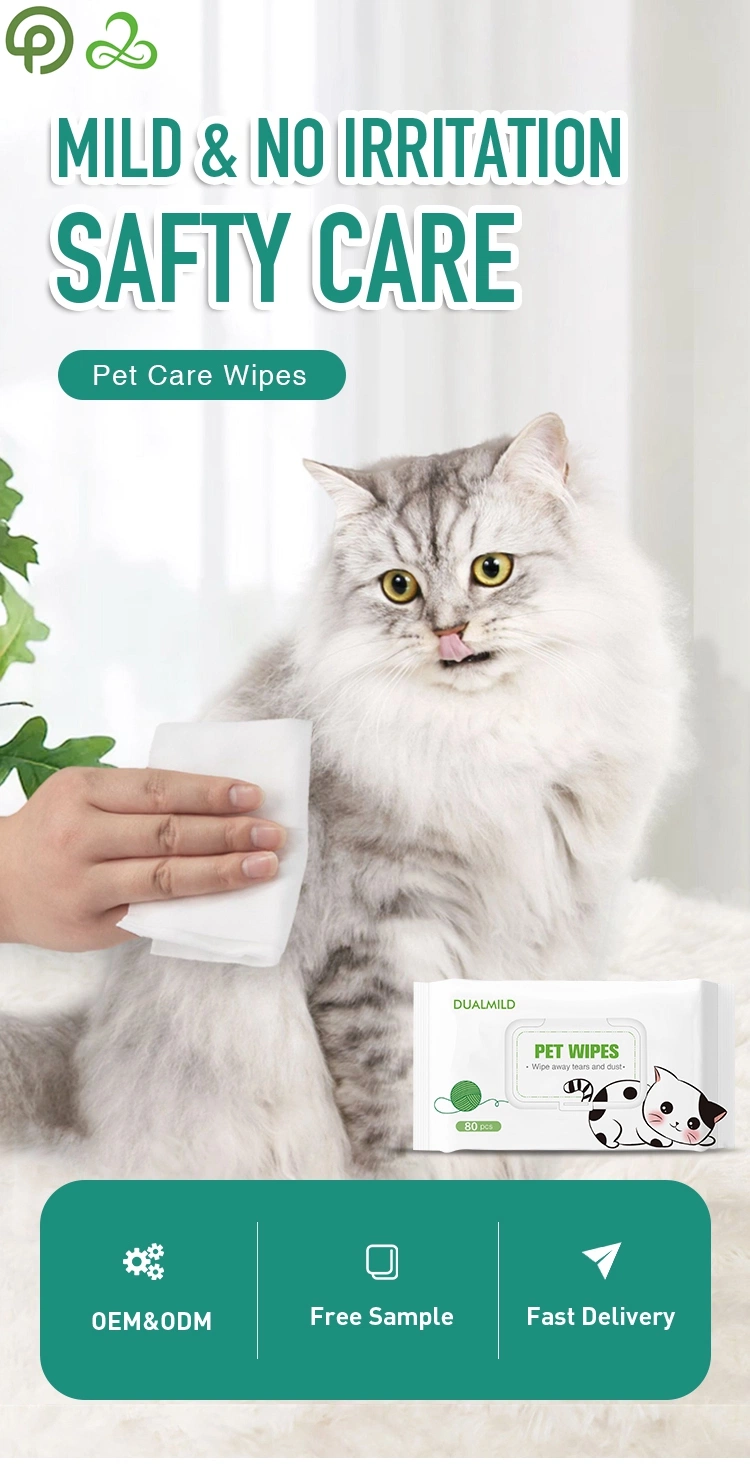 China Wholesale Biodegradable 99.9 Pure En Espanol Ear Hand Single Wet Cleaning Water Wipes Price for Dog/Pets