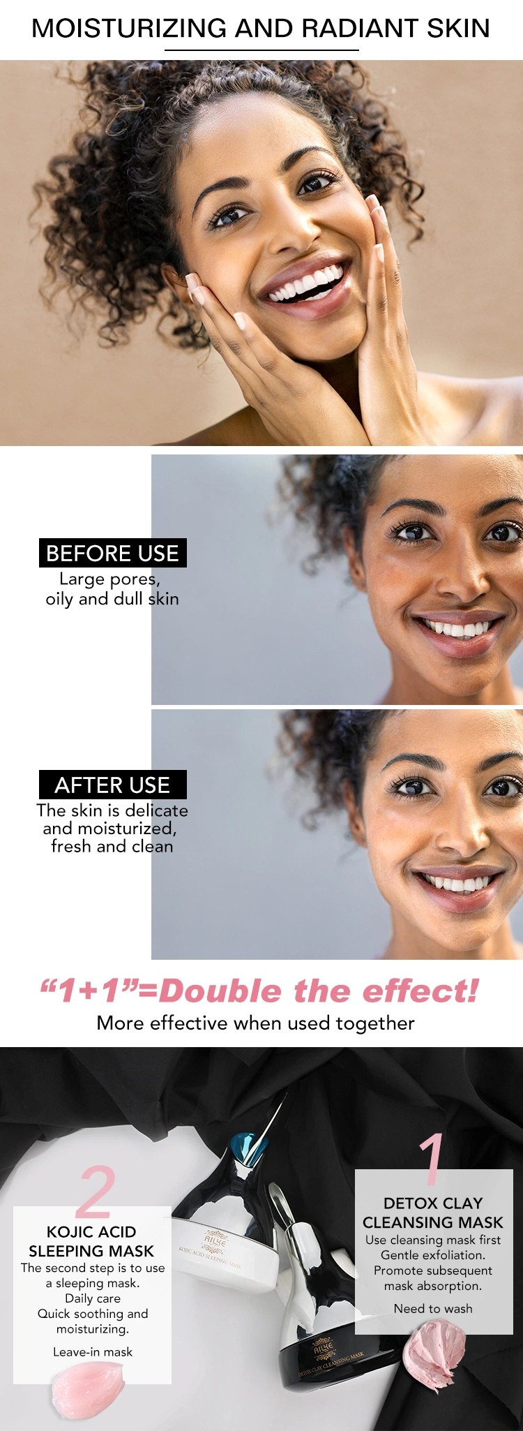 Australia Organic Mud Peel off Bentonite Clay Deep Cleanse Whitening Facial Mask