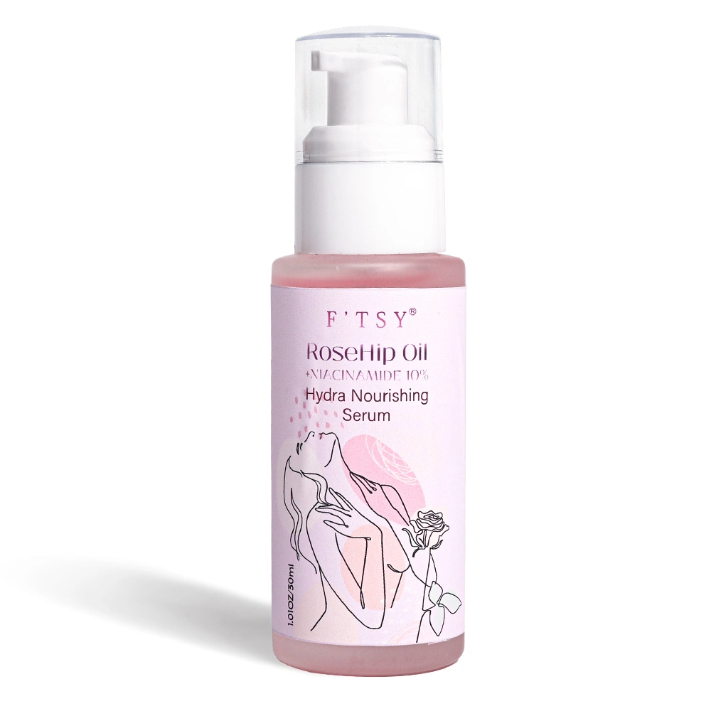 Custom Logo Vegan Moisturizing Brightening Natural Extract Skin-Friendly Rose Hydrating Face Oil Facial Serum