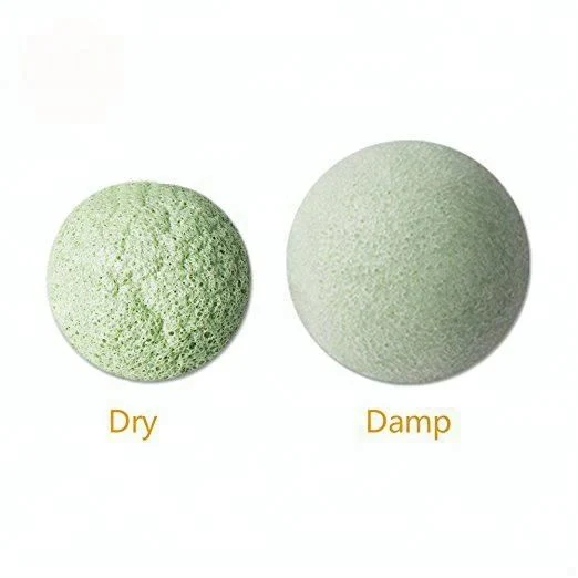 Konjac Sponge Facial Cleansing Bamboo Charcoal Sponges Face Cosmetic Remover Soft